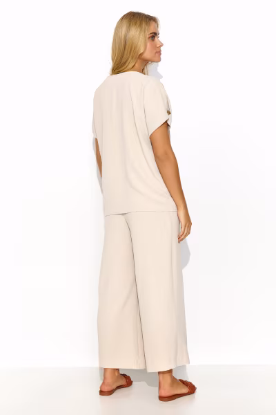 Spodnie Komplet Model M831 Light Beige - Makadamia — zdjęcie 2