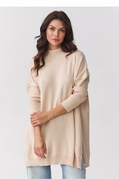 Sweter Damski Model S164 Nude - Makadamia — zdjęcie 1