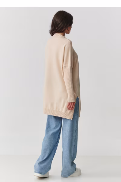 Sweter Damski Model S164 Nude - Makadamia — zdjęcie 3