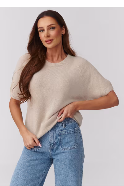Sweter Damski Model C45 Light Beige - Makadamia — zdjęcie 1