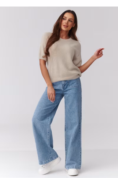 Sweter Damski Model C45 Light Beige - Makadamia — zdjęcie 2