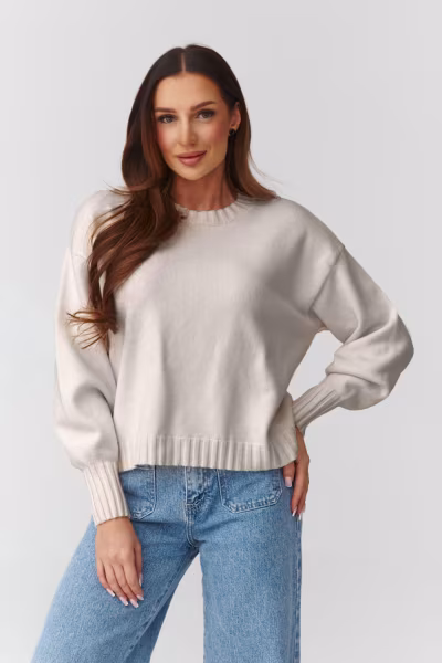 Sweter Damski Model C43 Light Beige - Makadamia — zdjęcie 1