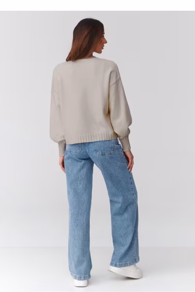 Sweter Damski Model C43 Light Beige - Makadamia — zdjęcie 3