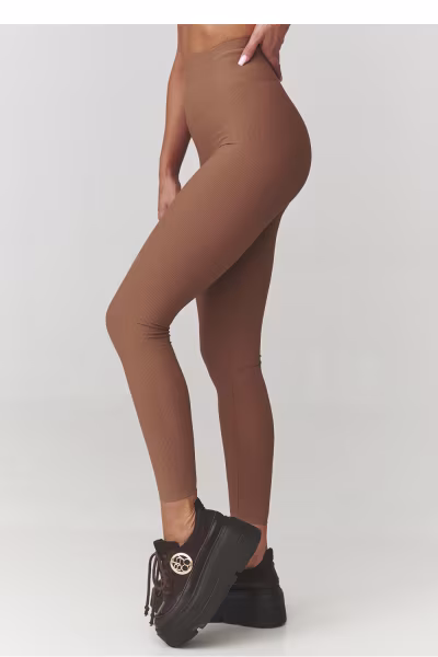 Legginsy Model C30 Camel - Makadamia — zdjęcie 2