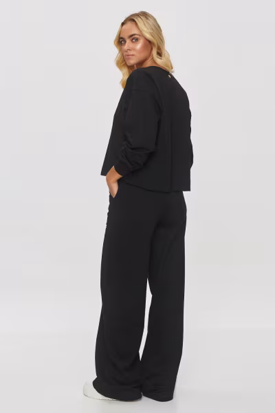 Spodnie Komplet Model M849 Black - Makadamia — zdjęcie 1
