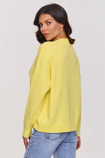 Sweter Damski Model S158 Yellow - Makadamia — zdjęcie 3
