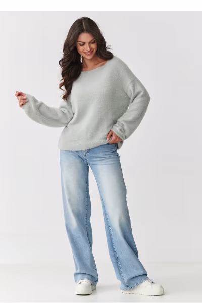 Sweter Damski Model S171 Light Grey - Makadamia — zdjęcie 2