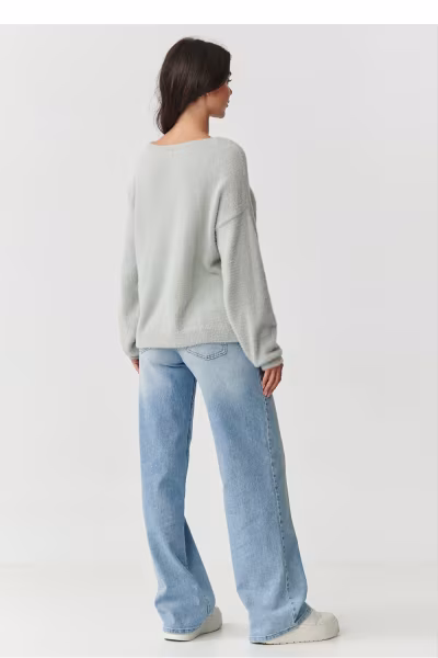 Sweter Damski Model S171 Light Grey - Makadamia — zdjęcie 3