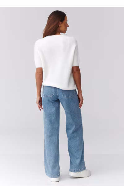 Sweter Damski Model C45 Ecru - Makadamia — zdjęcie 3