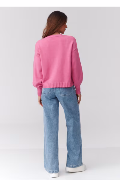 Sweter Damski Model C43 Baby Pink - Makadamia — zdjęcie 3