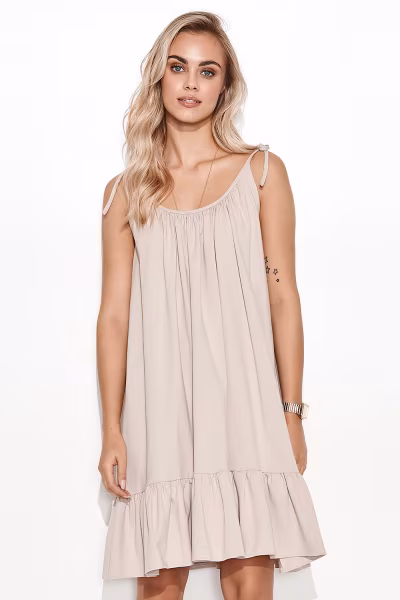 Sukienka Model M726 Light Beige - Makadamia — zdjęcie 1