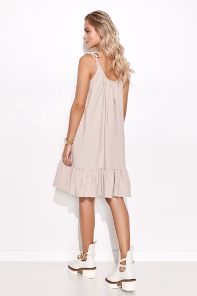 Sukienka Model M726 Light Beige - Makadamia — zdjęcie 3