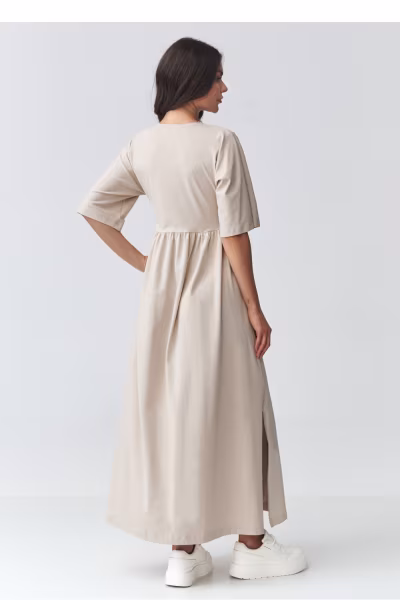 Sukienka Model M933 Light Beige - Makadamia — zdjęcie 3