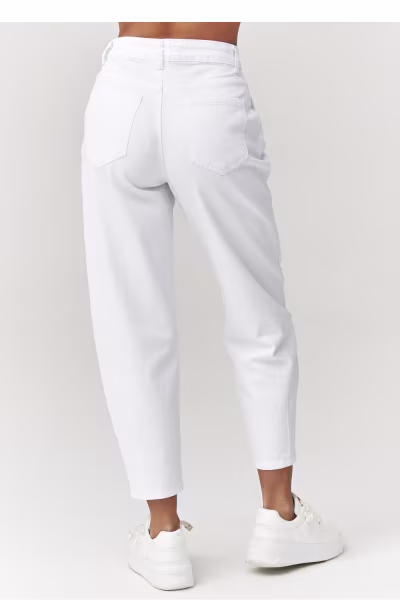 Spodnie Jeansy Damskie Model C31 White - Makadamia — zdjęcie 3