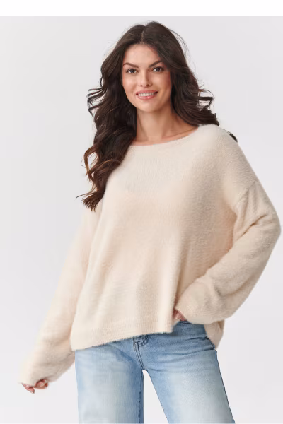 Sweter Damski Model S171 Light Beige - Makadamia — zdjęcie 1