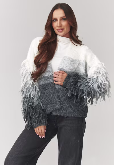 Sweter Damski Model C25 Grey - Makadamia — zdjęcie 1