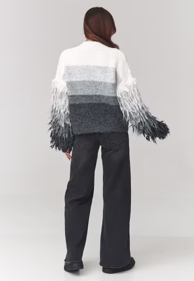 Sweter Damski Model C25 Grey - Makadamia — zdjęcie 3