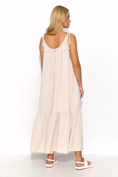 Sukienka Model M836 Light Beige - Makadamia — zdjęcie 2