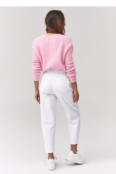 Sweter Damski Model C40 Powder Pink - Makadamia — zdjęcie 3