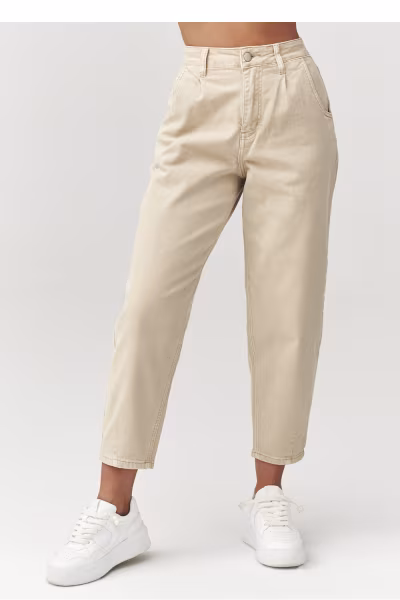 Spodnie Jeansy Damskie Model C31 Beige - Makadamia — zdjęcie 1