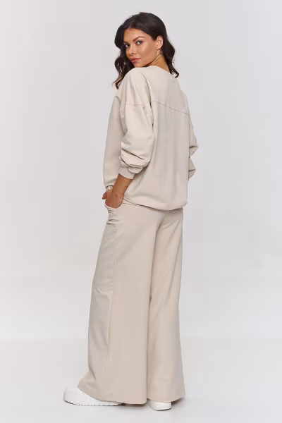 Spodnie Komplet Model M863 Light Beige - Makadamia — zdjęcie 2
