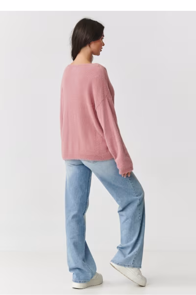 Sweter Damski Model S171 Dirty Pink - Makadamia — zdjęcie 3
