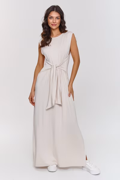 Sukienka Model M873 Light Beige - Makadamia — zdjęcie 1