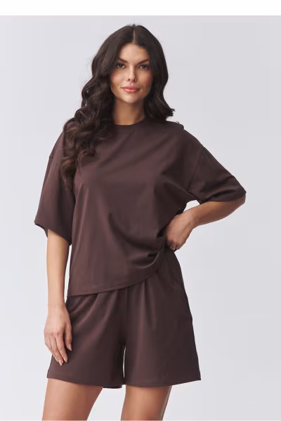 Spodnie Komplet Model M935 Dark Chocolate - Makadamia — zdjęcie 1
