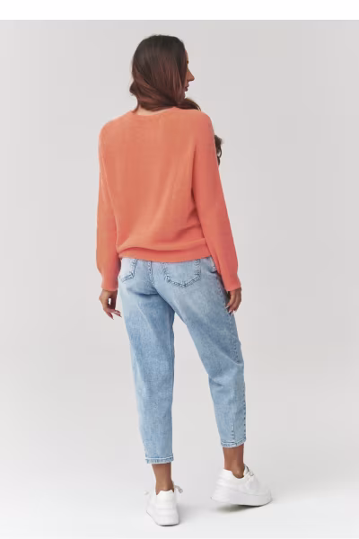 Sweter Damski Model C40 Coral - Makadamia — zdjęcie 3