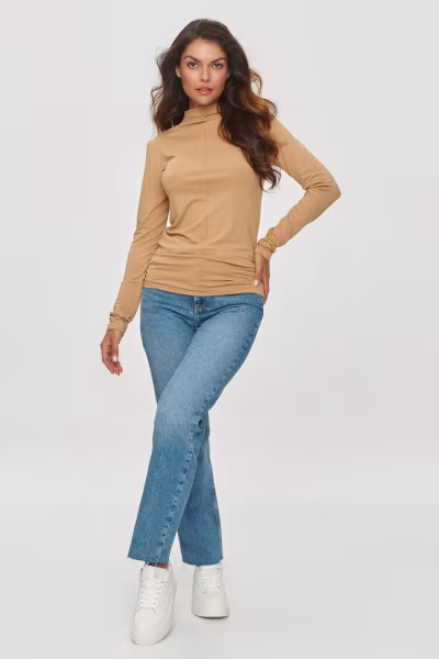 Bluzka Model M840 Beige - Makadamia — zdjęcie 2