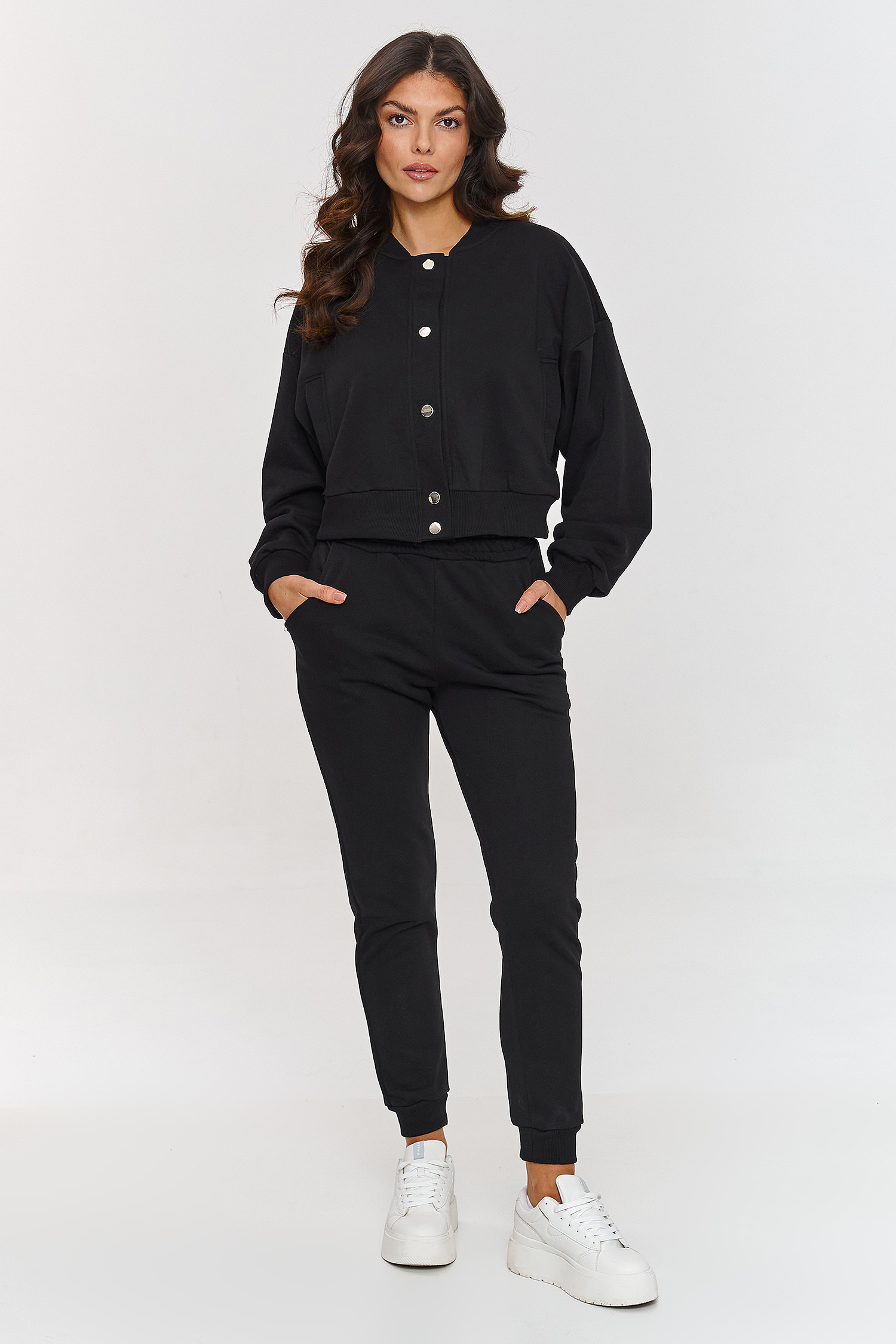 Spodnie Komplet Model A11 Black - Makadamia