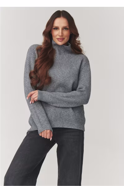 Golf Damski Model C20 Grey Melange - Makadamia — zdjęcie 1