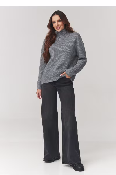 Golf Damski Model C20 Grey Melange - Makadamia — zdjęcie 2