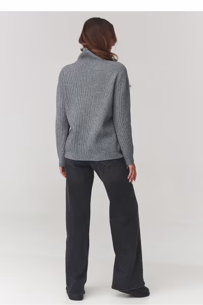Golf Damski Model C20 Grey Melange - Makadamia — zdjęcie 3