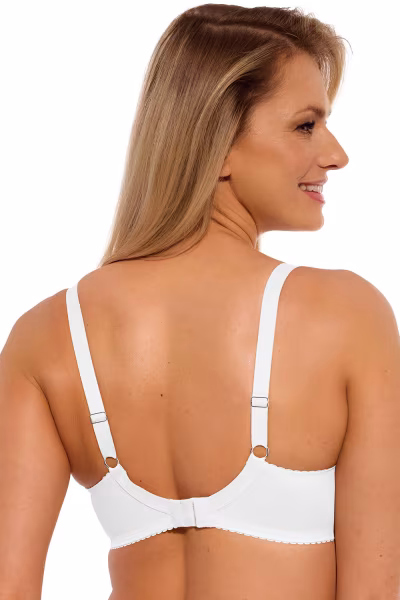 Biustonosz Soft Biustonosz Semi-Soft Model Maja 1300 White - Gaia — zdjęcie 3