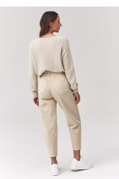 Sweter Damski Model C40 Light Beige - Makadamia — zdjęcie 3