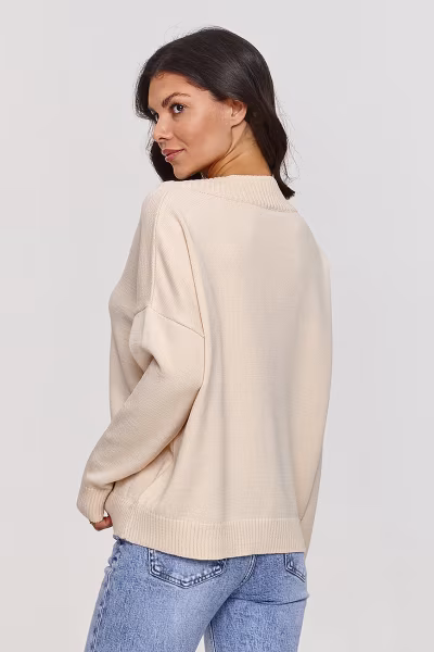 Sweter Damski Model S158 Light Beige - Makadamia — zdjęcie 3