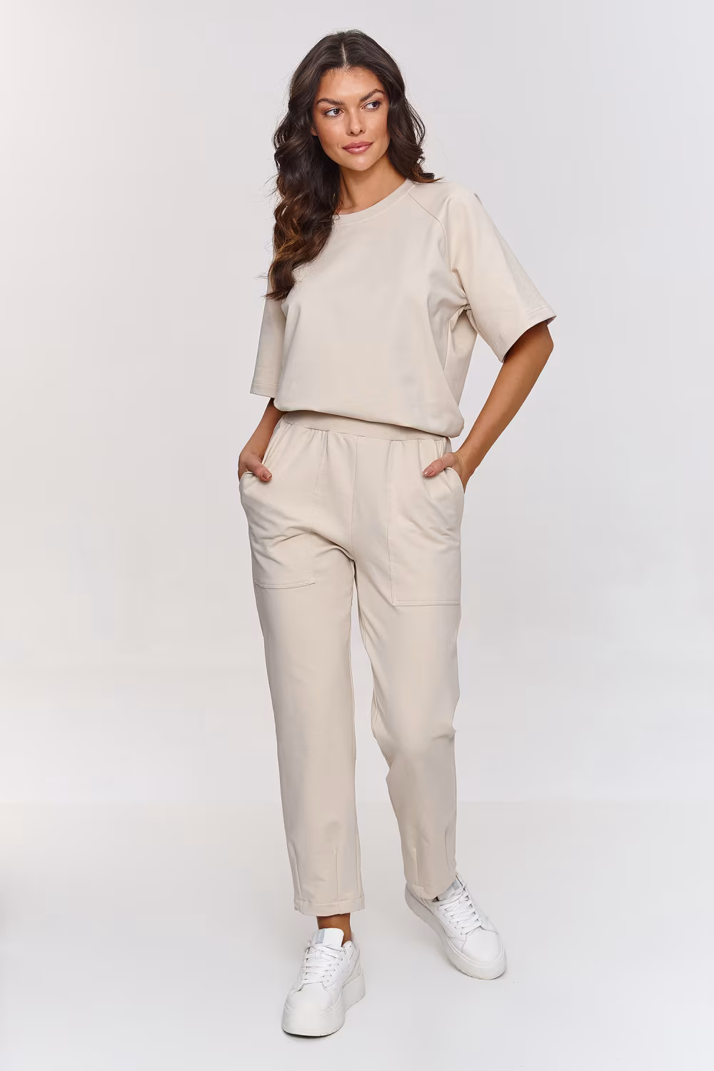 Spodnie Komplet Model M865 Light Beige - Makadamia