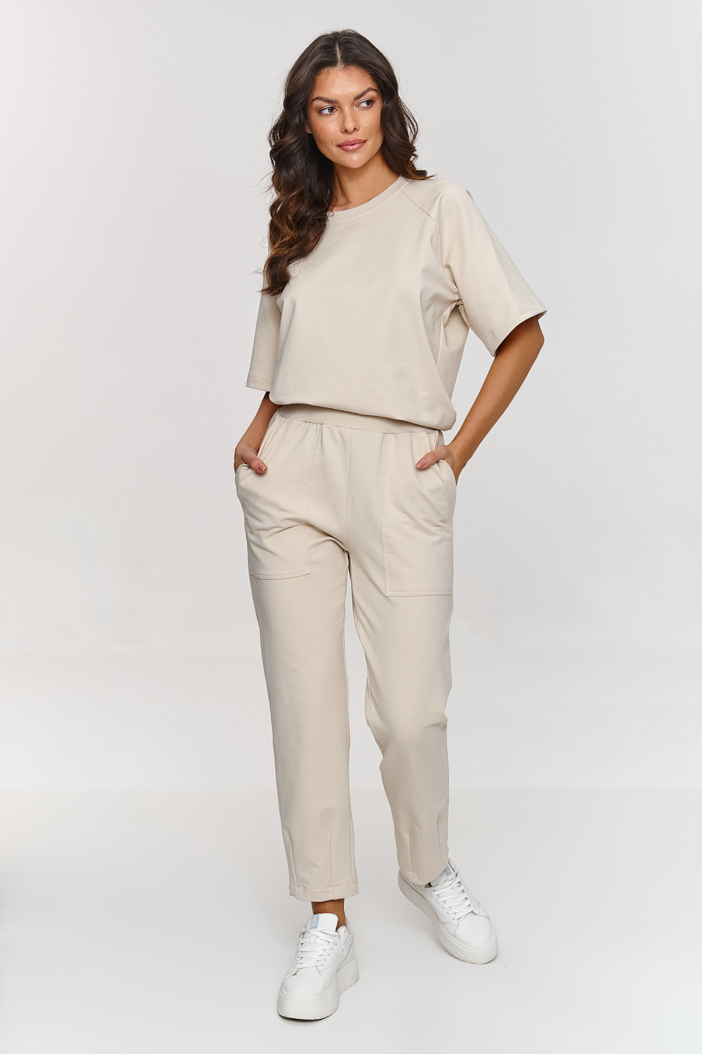 Spodnie Komplet Model M865 Light Beige - Makadamia