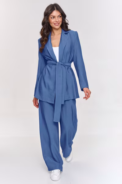 Spodnie Komplet Model M883 Blue Jeans - Makadamia — zdjęcie 1