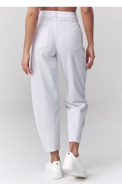 Spodnie Jeansy Damskie Model C52 White - Makadamia — zdjęcie 3