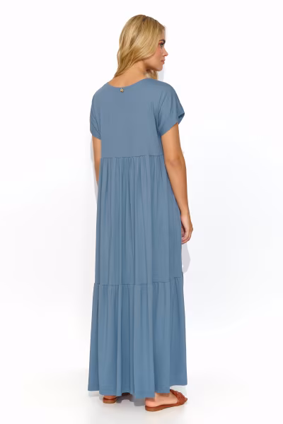 Sukienka Model M828 Denim - Makadamia — zdjęcie 2