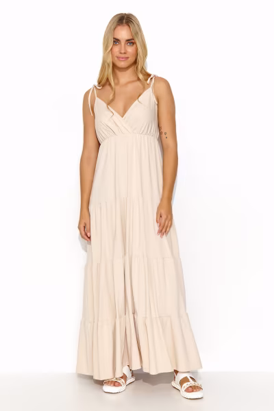 Sukienka Model M821 Light Beige - Makadamia — zdjęcie 1