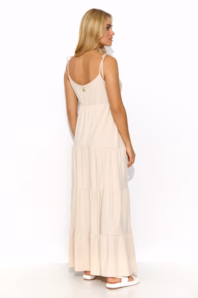 Sukienka Model M821 Light Beige - Makadamia — zdjęcie 2
