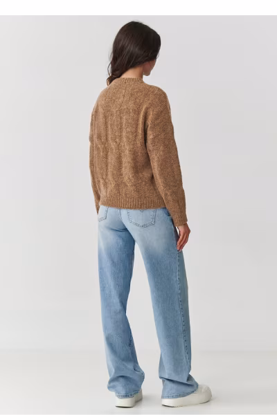 Sweter Damski Model S169 Ochra - Makadamia — zdjęcie 3