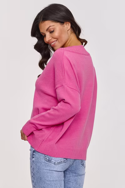 Sweter Damski Model S158 Baby Pink - Makadamia — zdjęcie 3