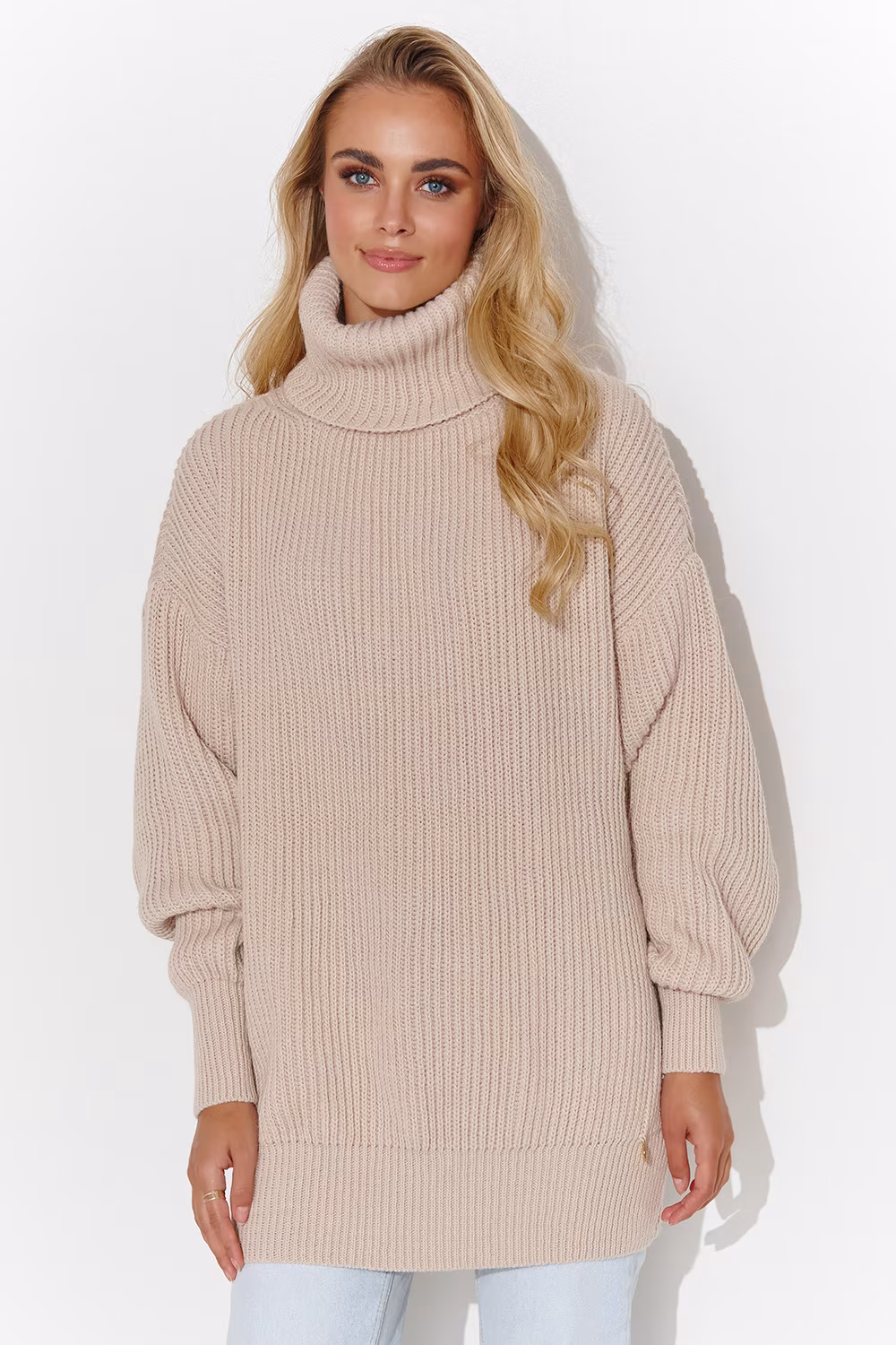 Golf Damski Model S136 Nude - Makadamia