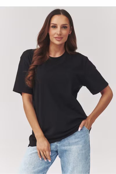 Tshirt Damski Model C41 Black - Makadamia — zdjęcie 1