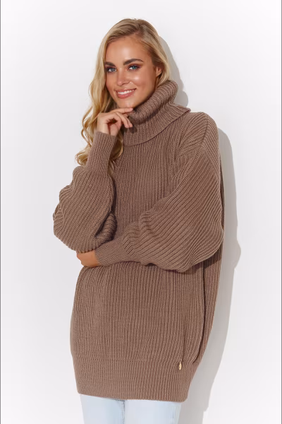 Golf Damski Model S136 Cappuccino - Makadamia — zdjęcie 1