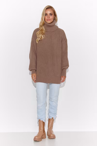 Golf Damski Model S136 Cappuccino - Makadamia — zdjęcie 2